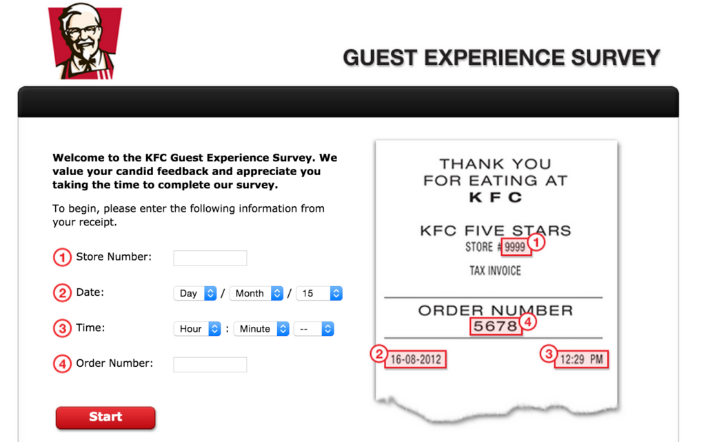 kfcfeedback.com.au - Free Chips & Drinks - KFC's Survey